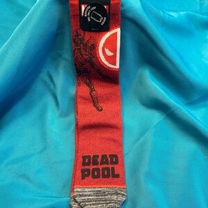 Deadpool Red and Gray Socks